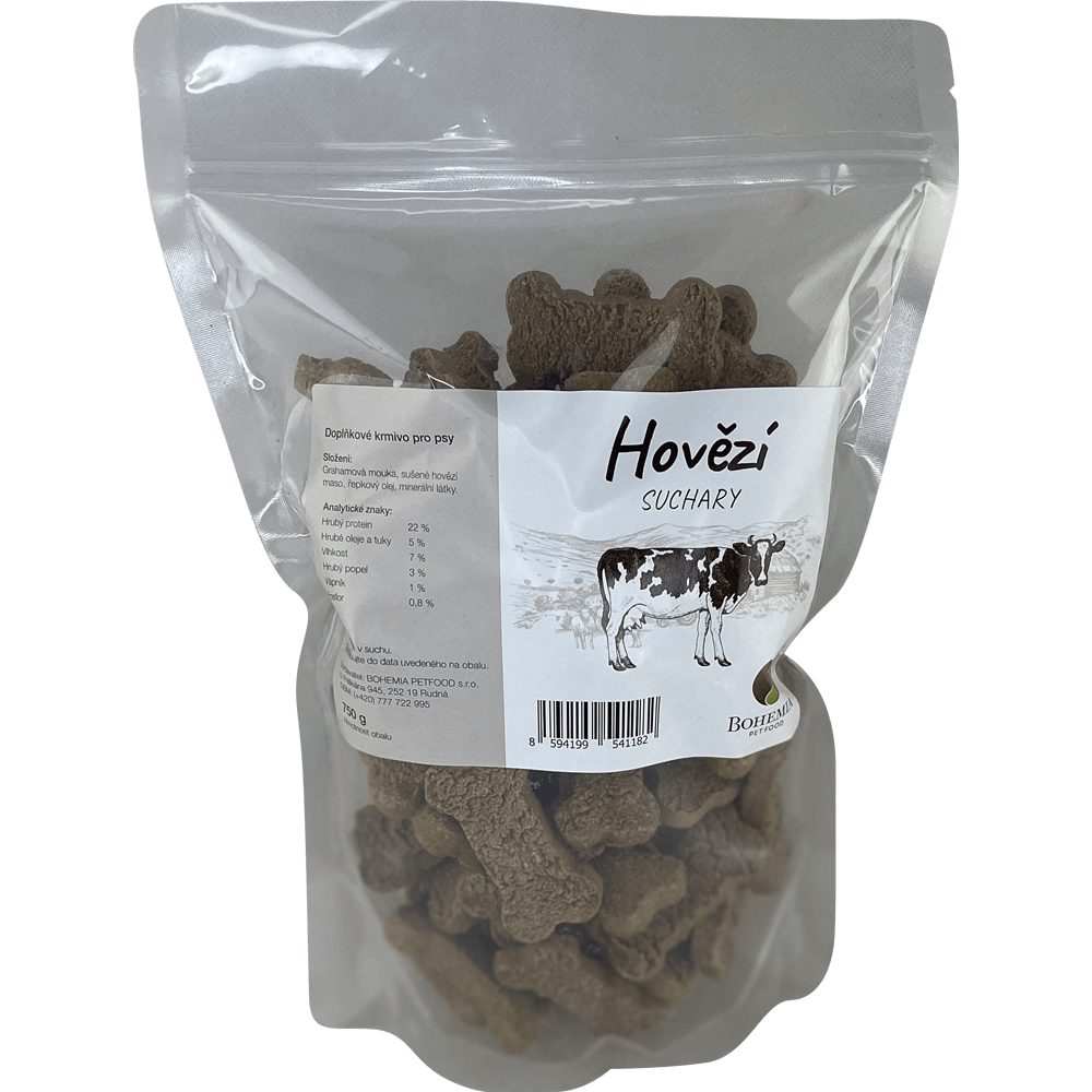 BOHEMIA suchary Hovězí 750 g
