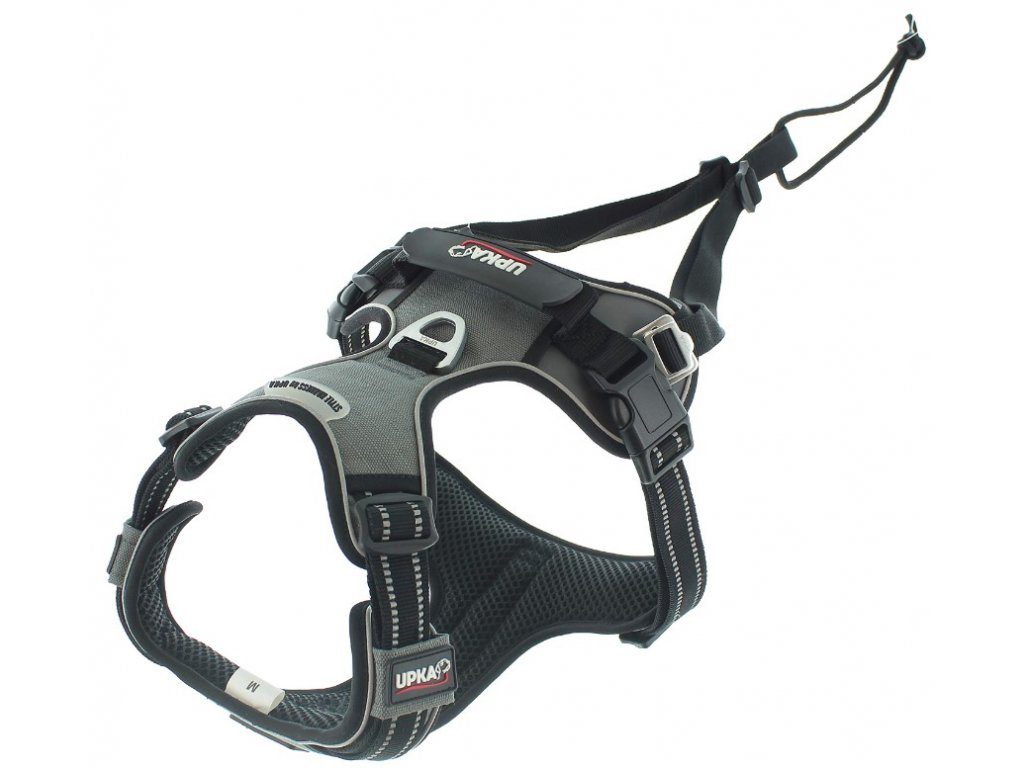 I-Dog Upka Style postroj, šedý XL