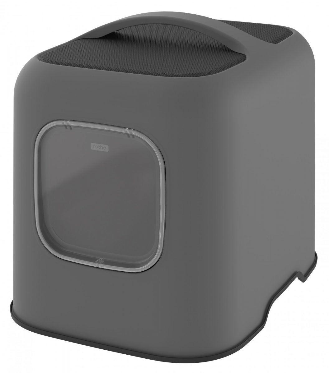GIMCAT Smart Olimipa kryté WC, antracitové 51x39,5x44cm