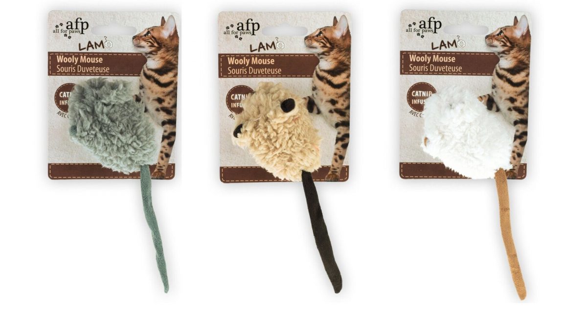 Vlněná myška Lamb se zvukem – se šantou