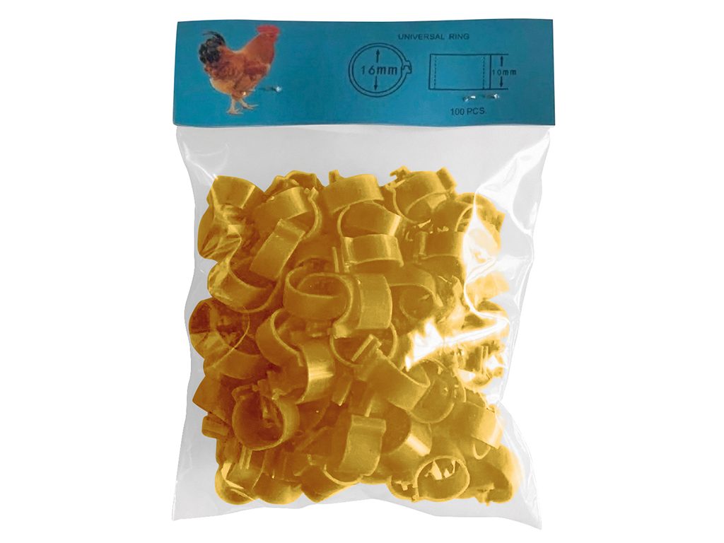 Zámkové kroužky 16 mm, žlutá