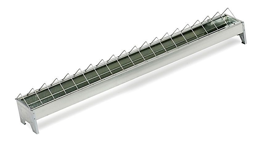 Žlabové krmítko pro slepice pozinkované CF033.30 - 13x100cm
