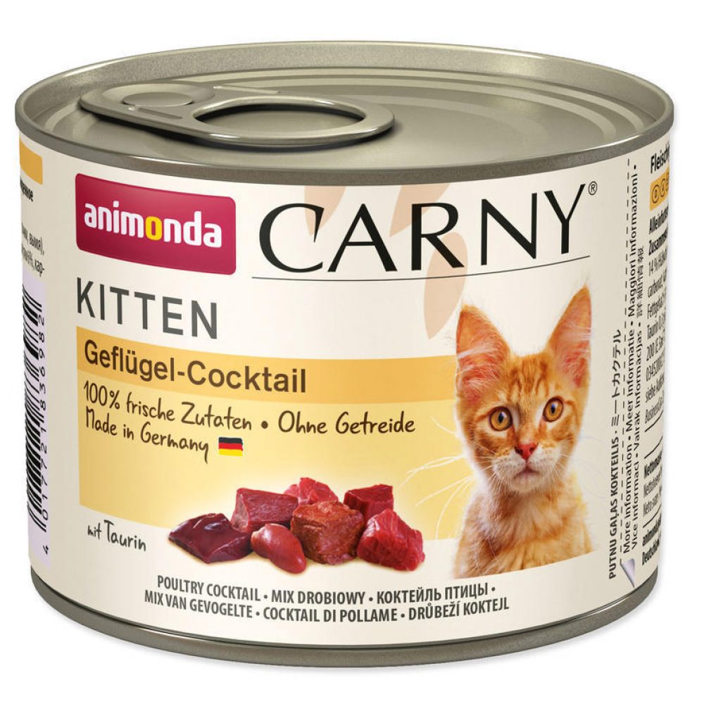 ANIMONDA konzerva CARNY Kitten - drůbeží koktejl 200g