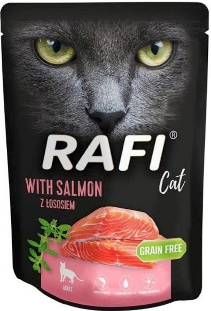 RAFI s lososem pro kočky - kapsička 300g