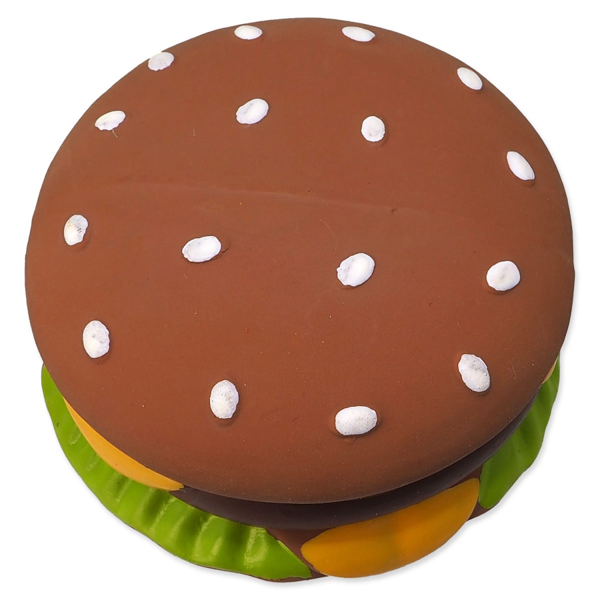 Hračka DOG FANTASY Latex hamburger se zvukem 8cm