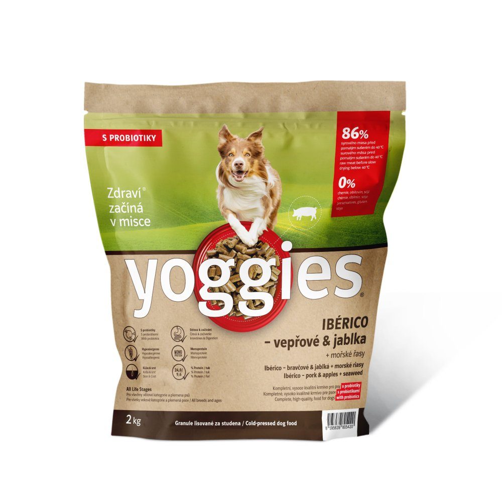 Yoggies Ibérico vepřové maso s jablky 2kg