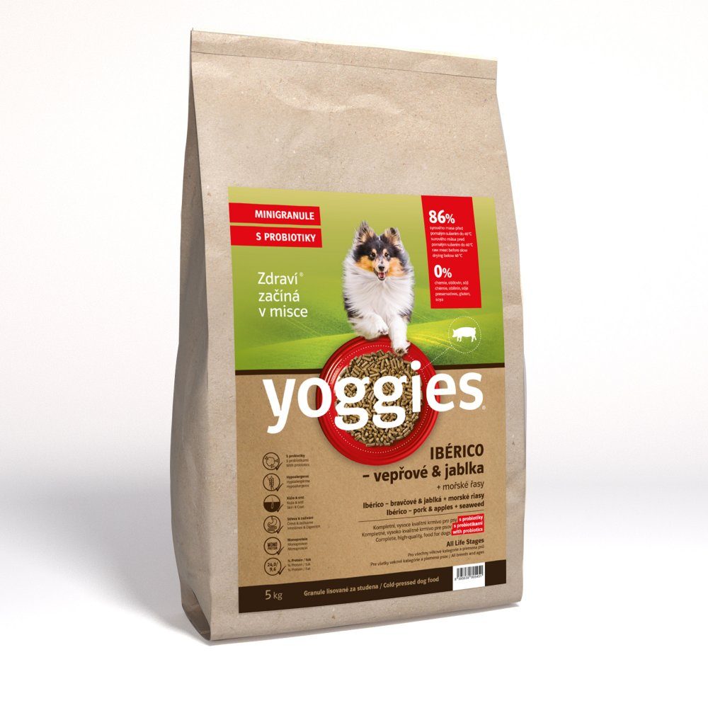 Yoggies MINIGRANULE Ibérico vepřové maso s jablky 5kg