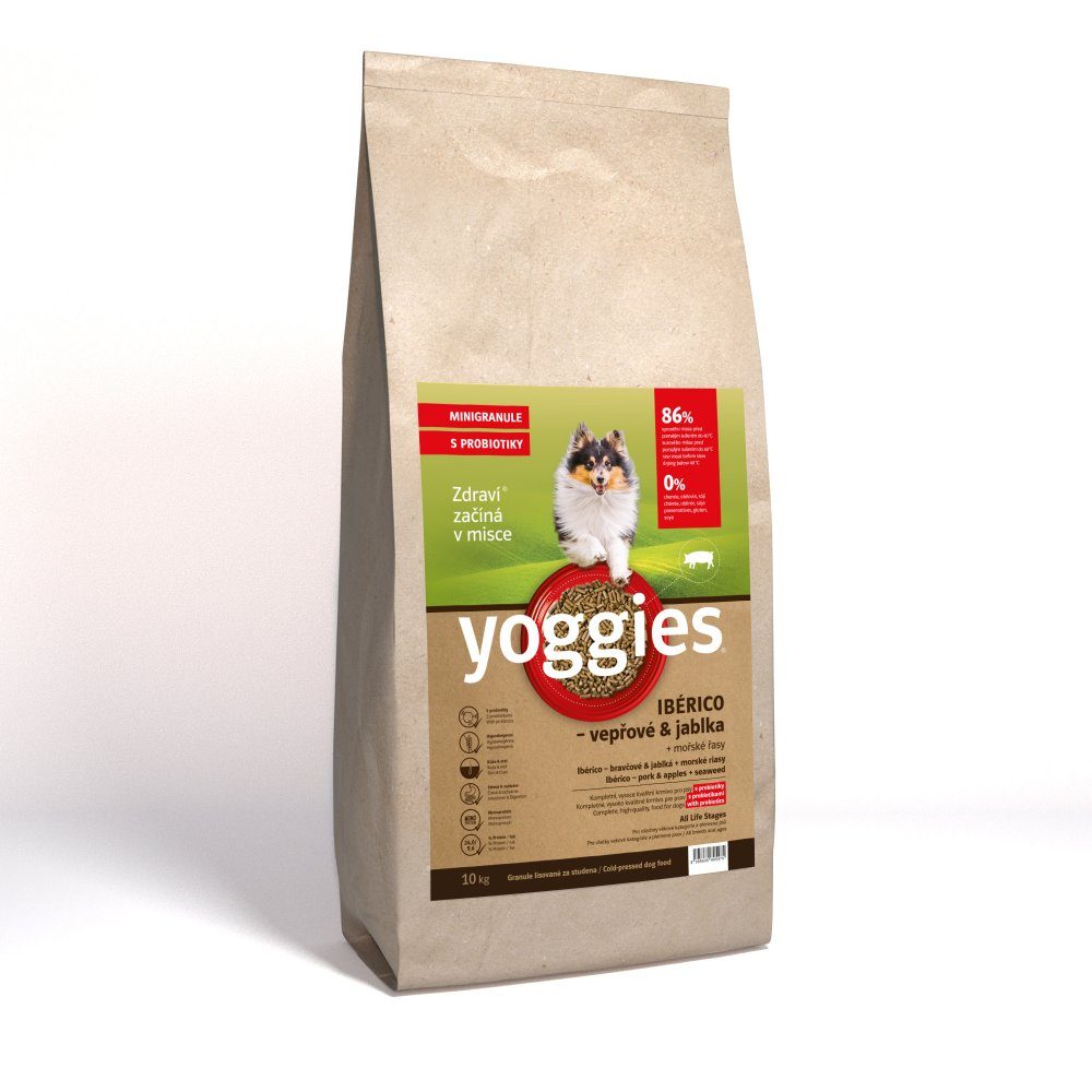 Yoggies MINIGRANULE Ibérico vepřové maso s jablky 10kg
