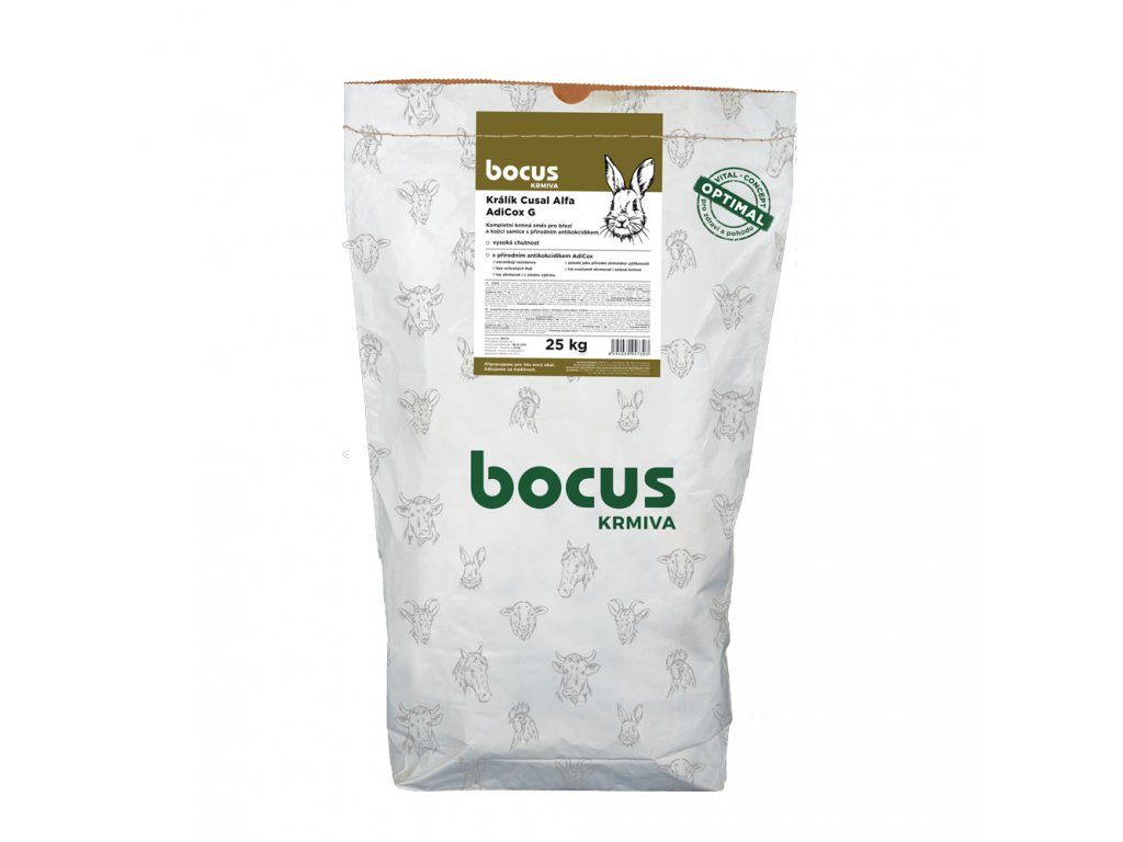 BOCUS Králík Cusal Alfa AdiCox G - 25 kg