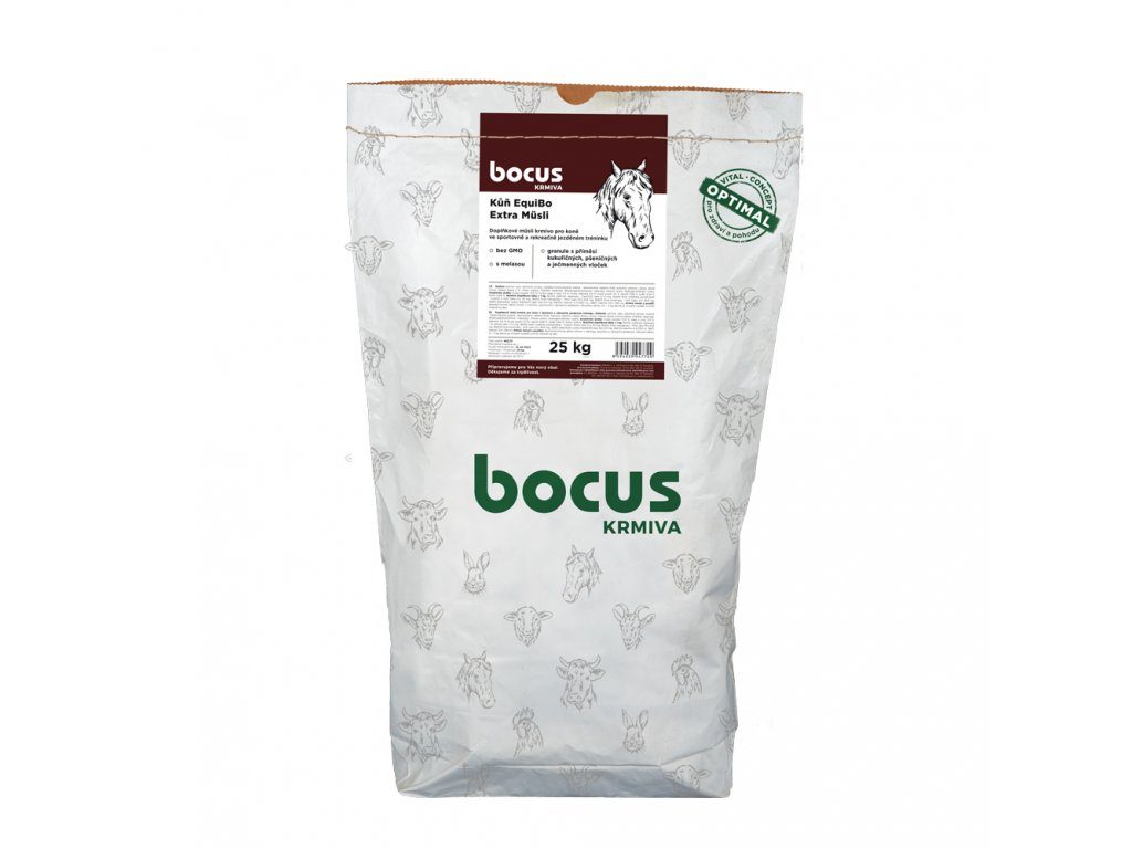 BOCUS Kůň EquiBo Extra Müsli - 25 kg