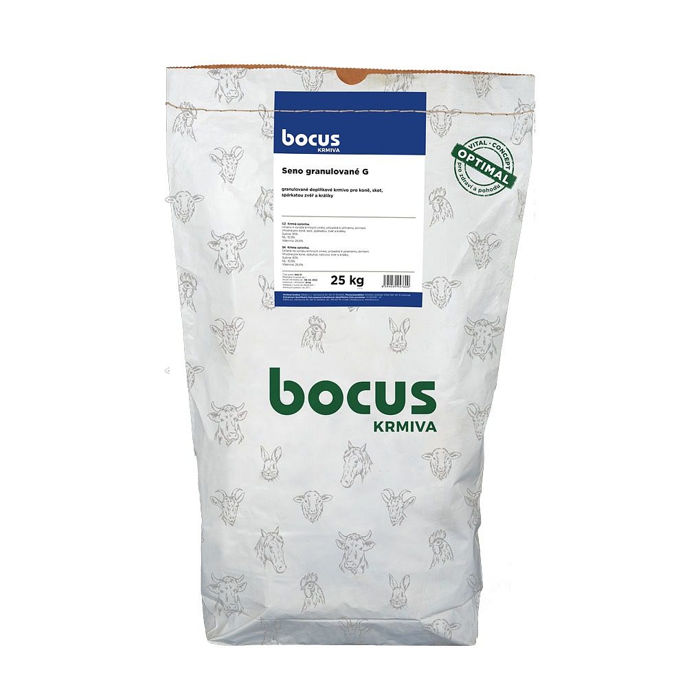 BOCUS Seno granulované - G 25 kg