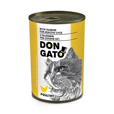 DON GATO konzerva kočka - drůbeží 415g