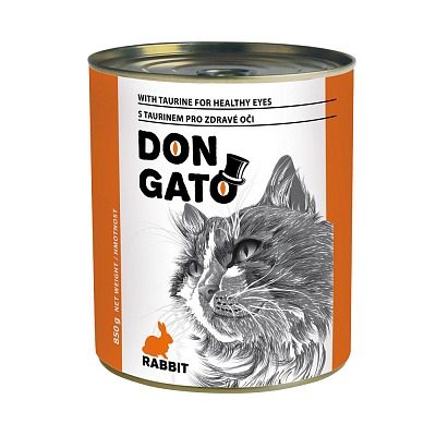 Don Gato kočka králičí 850 g