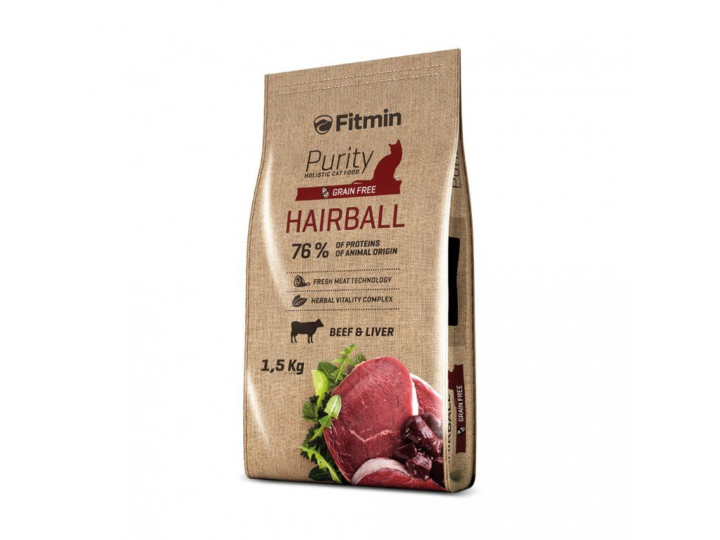 Fitmin cat Purity Hairball - 1,5 kg