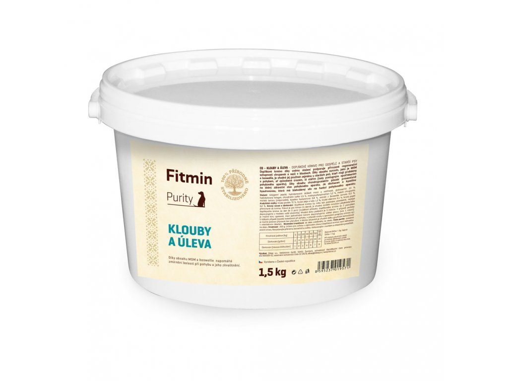 Fitmin dog Purity Klouby a úleva - 1,5 kg