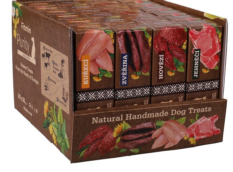 Fitmin Purity Snax Stripes pochoutka pro psy box 24x35 g