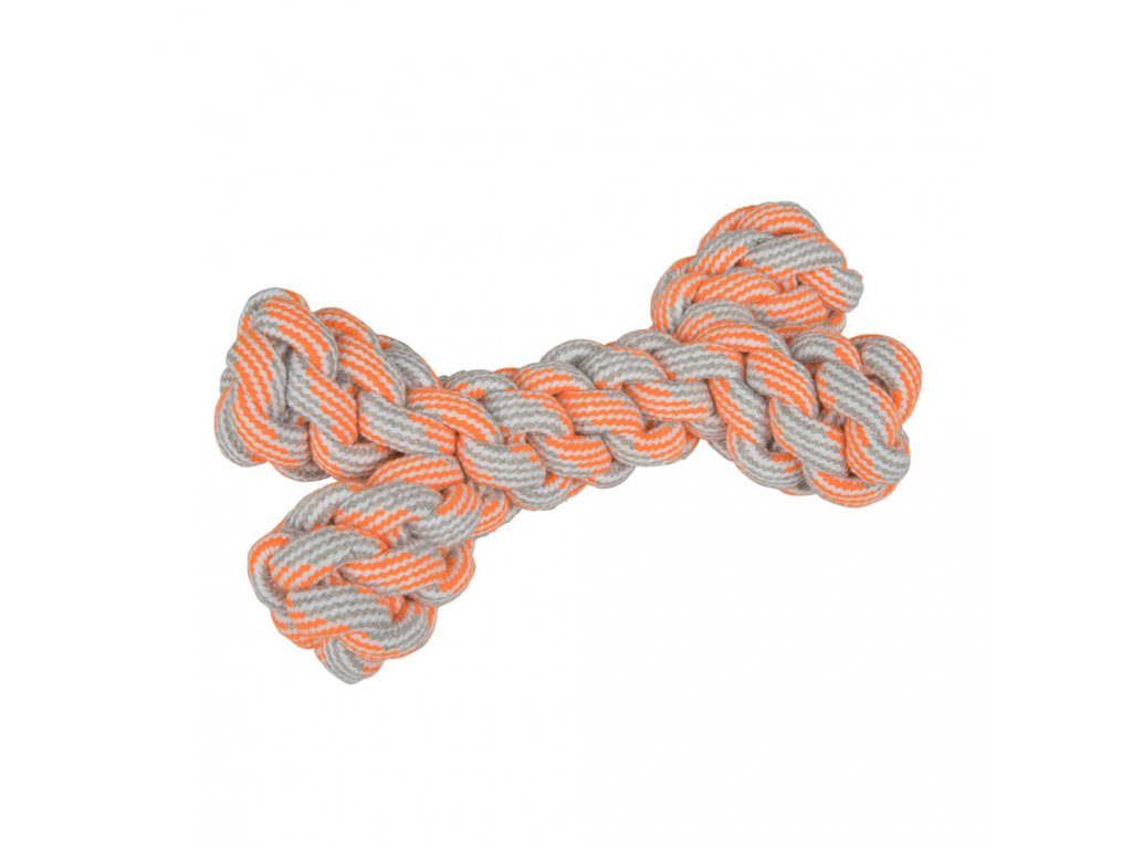 Hračka pes Kost bavlněná 20 cm