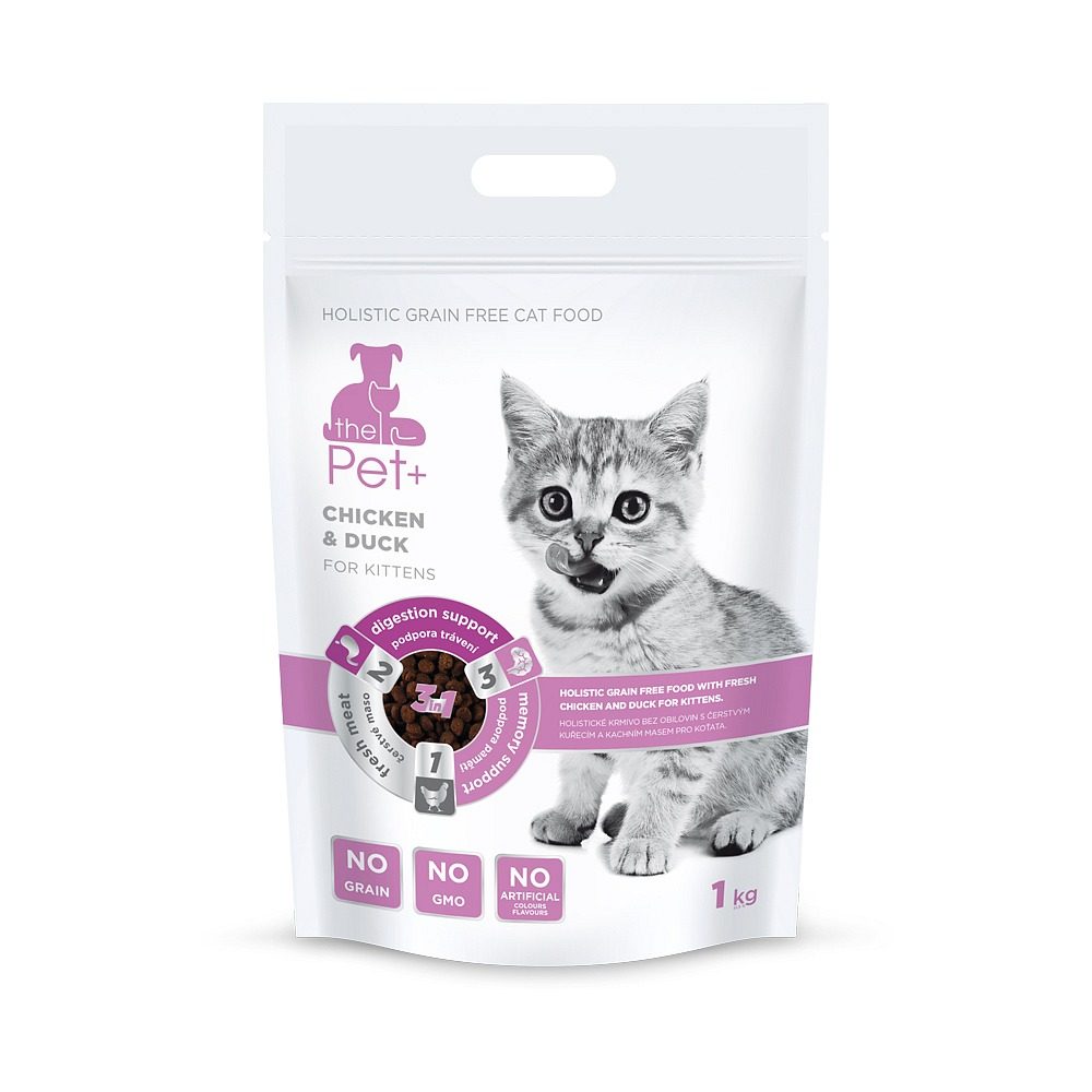 thePet+ 3in1 cat CHICKEN & DUCK Kittens - 1 kg