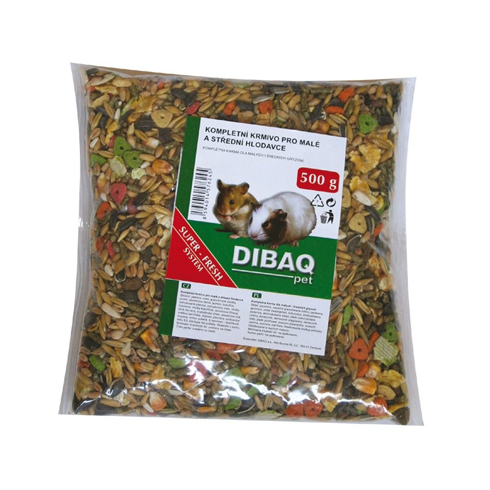Zrniny sáček DIBAQ PET Hlodavec m 500g