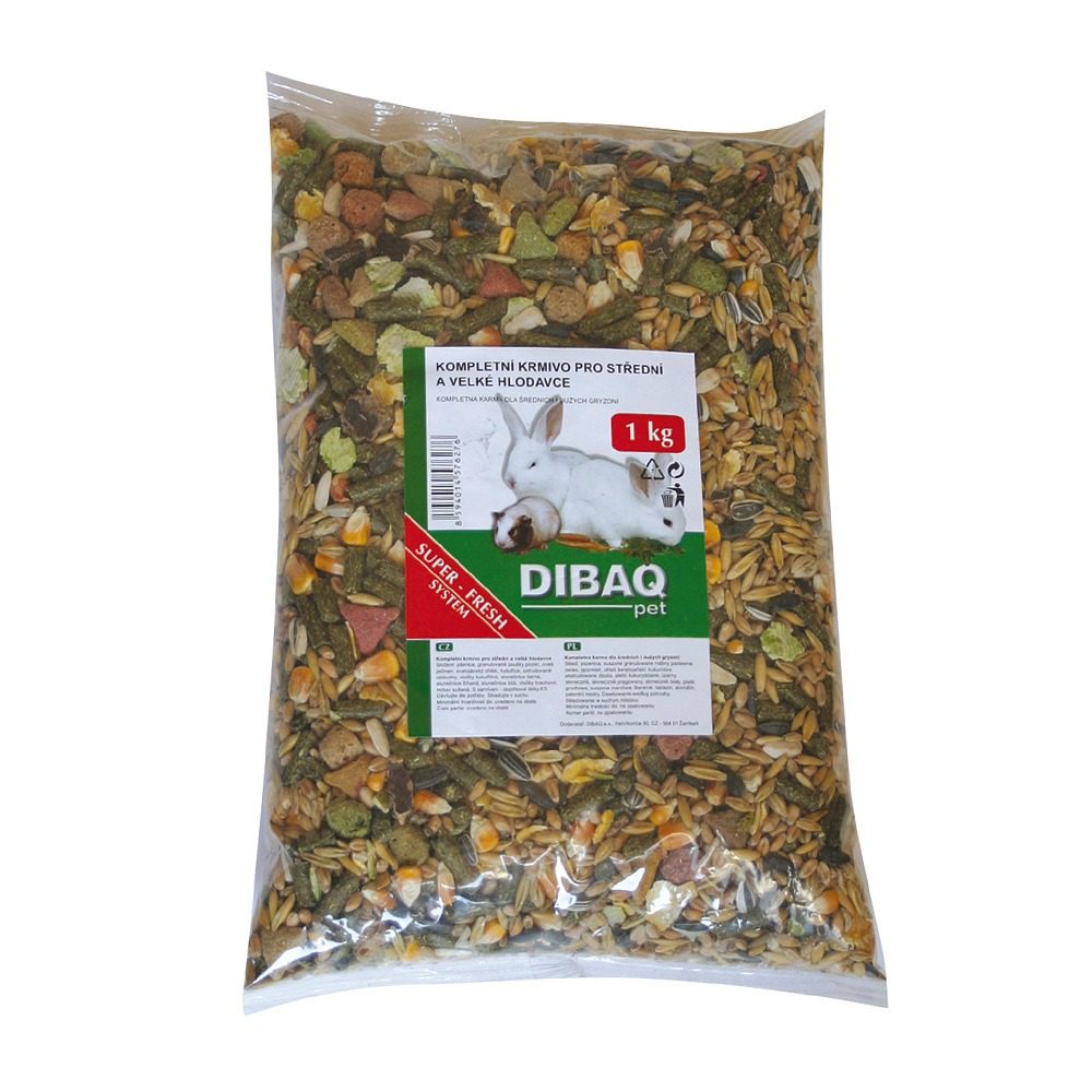 Zrniny sáček DIBAQ PET Hlodavec v 1 kg