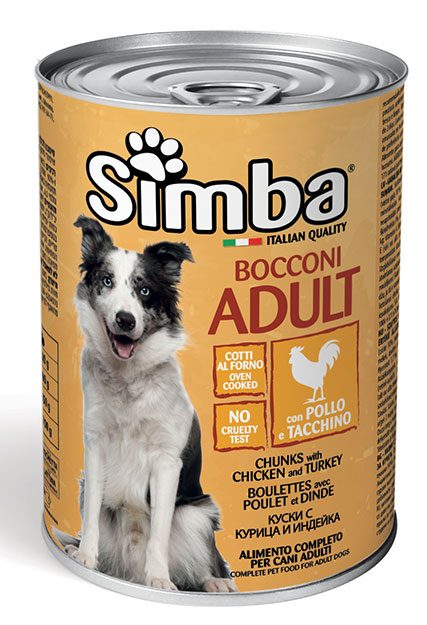 SIMBA Dog Kuřecí/krůta  kousky  415g