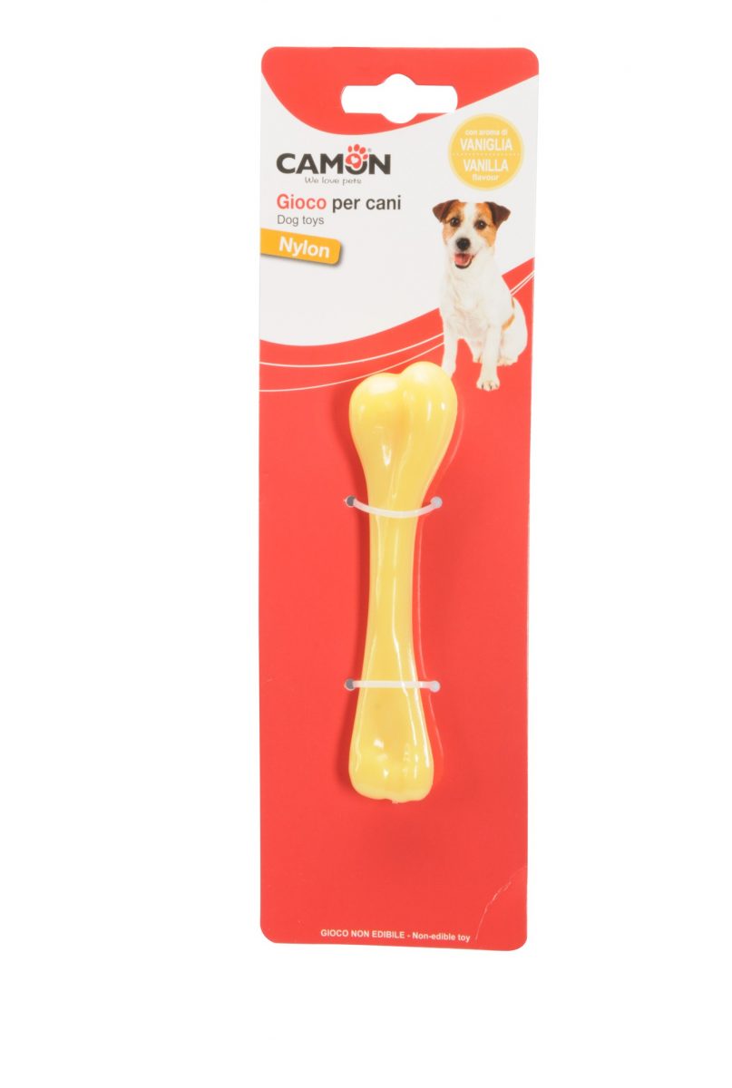 CAMON HRAČKA NYLONOVÁ KOST S VŮNÍ VANILKY 13 cm