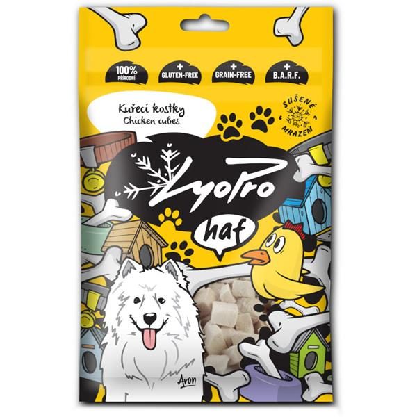 Lyopro DOG poch. mrazem sušené Kuřecí kostky 50g