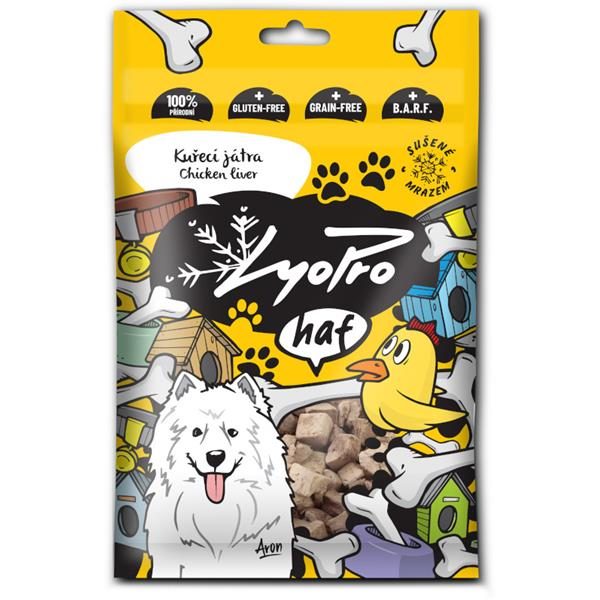 Lyopro DOG poch. mrazem sušené Kuřecí játra 50g