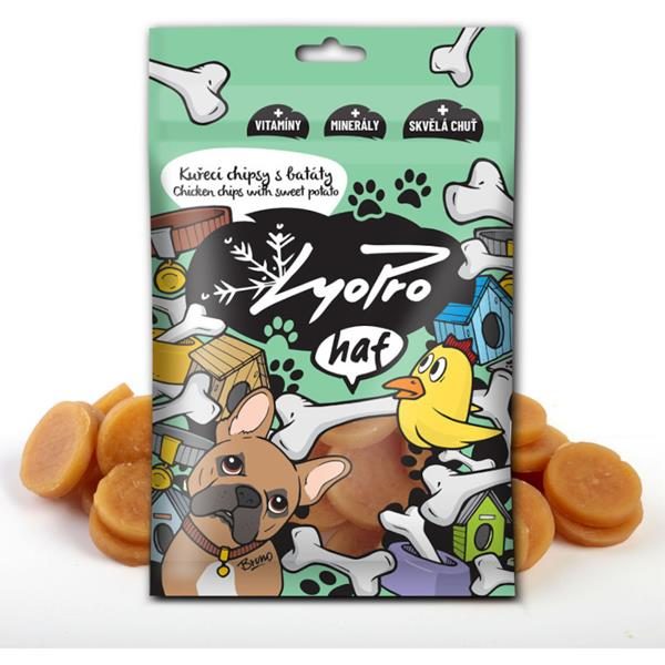 Lyopro DOG poch. sušené Kuřecí chipsy s batáty 70g