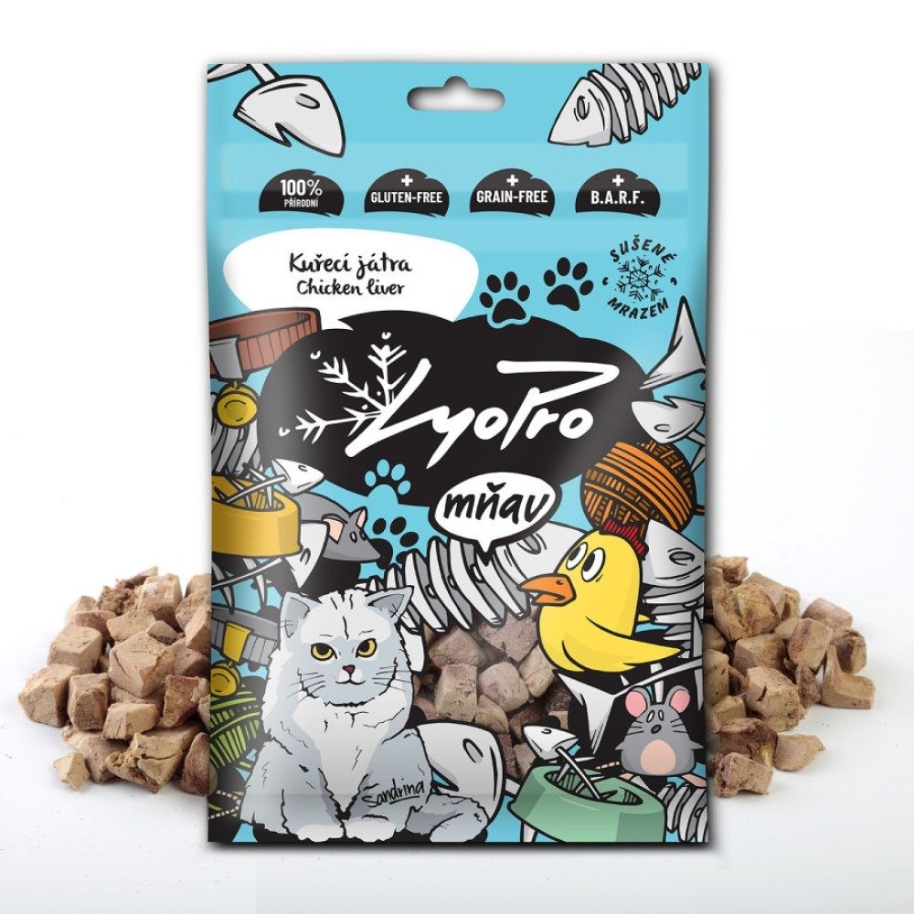 Lyopro CAT poch. mrazem sušené Kuřecí játra 50g