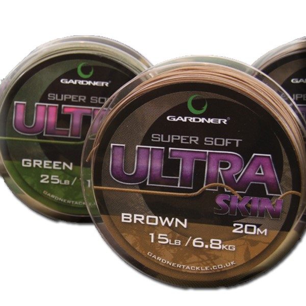Gardner Splétaná šňůra Ultra Skin 20m 15lb (6,8kg) - Brown (hnědá)