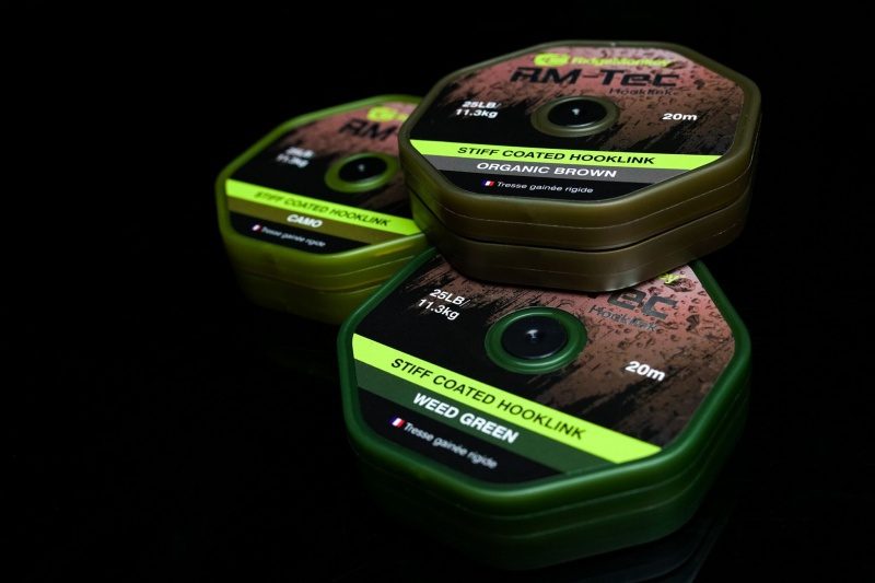 RidgeMonkey RM-TEC Stiff Coated šňůrka s pevným potahem 35lb/20m brown