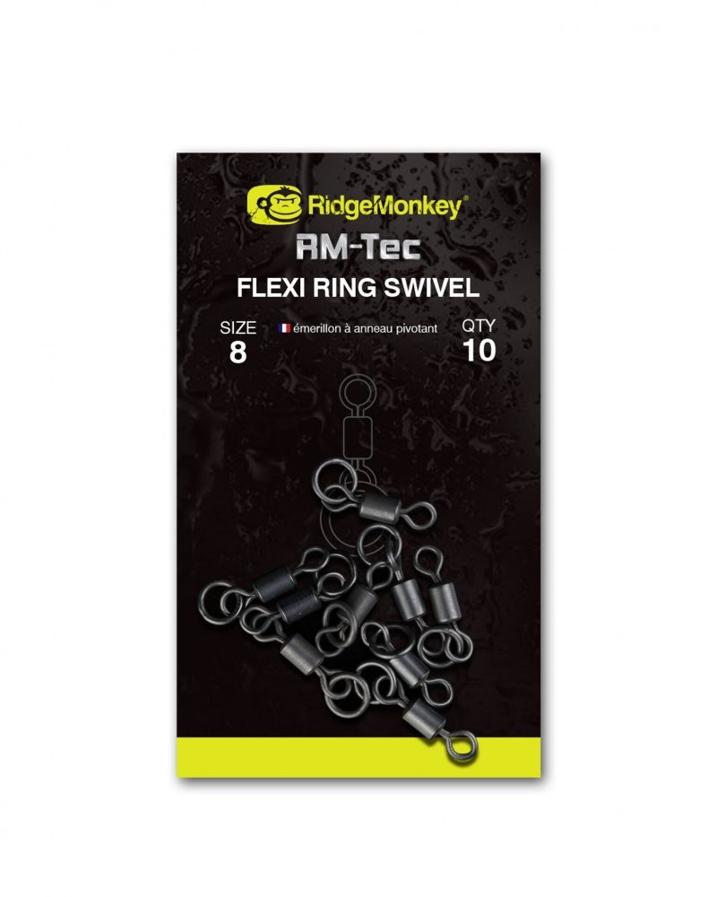 RidgeMonkey obratlíky Flexi Ring Swivel  vel. 8