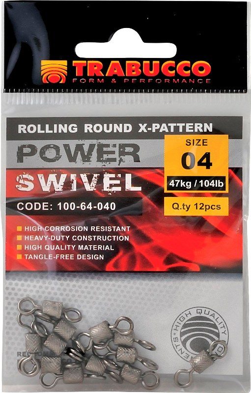 Trabucco obratlík pevnostní Rolling Round X-Pattern 12ks vel.16 (22kg)