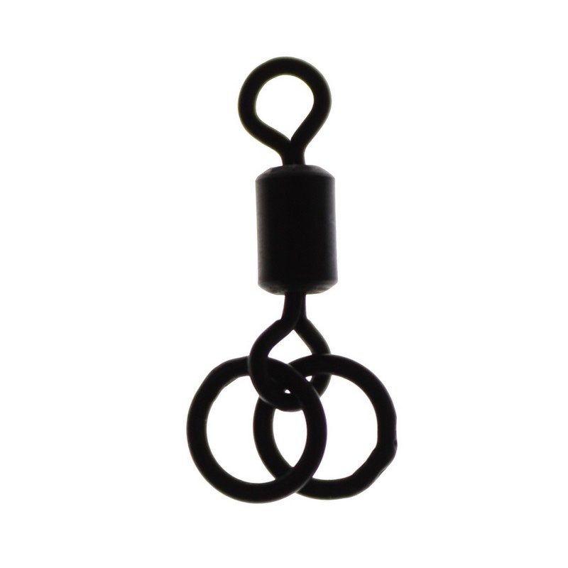 Gardner Obratlík s dvěma kroužky Dual Ring Swivels, vel.8, 10ks