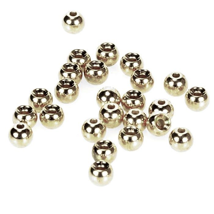 Giants fishing Hlavička stříbrná - beads silver 100ks 4.6mm