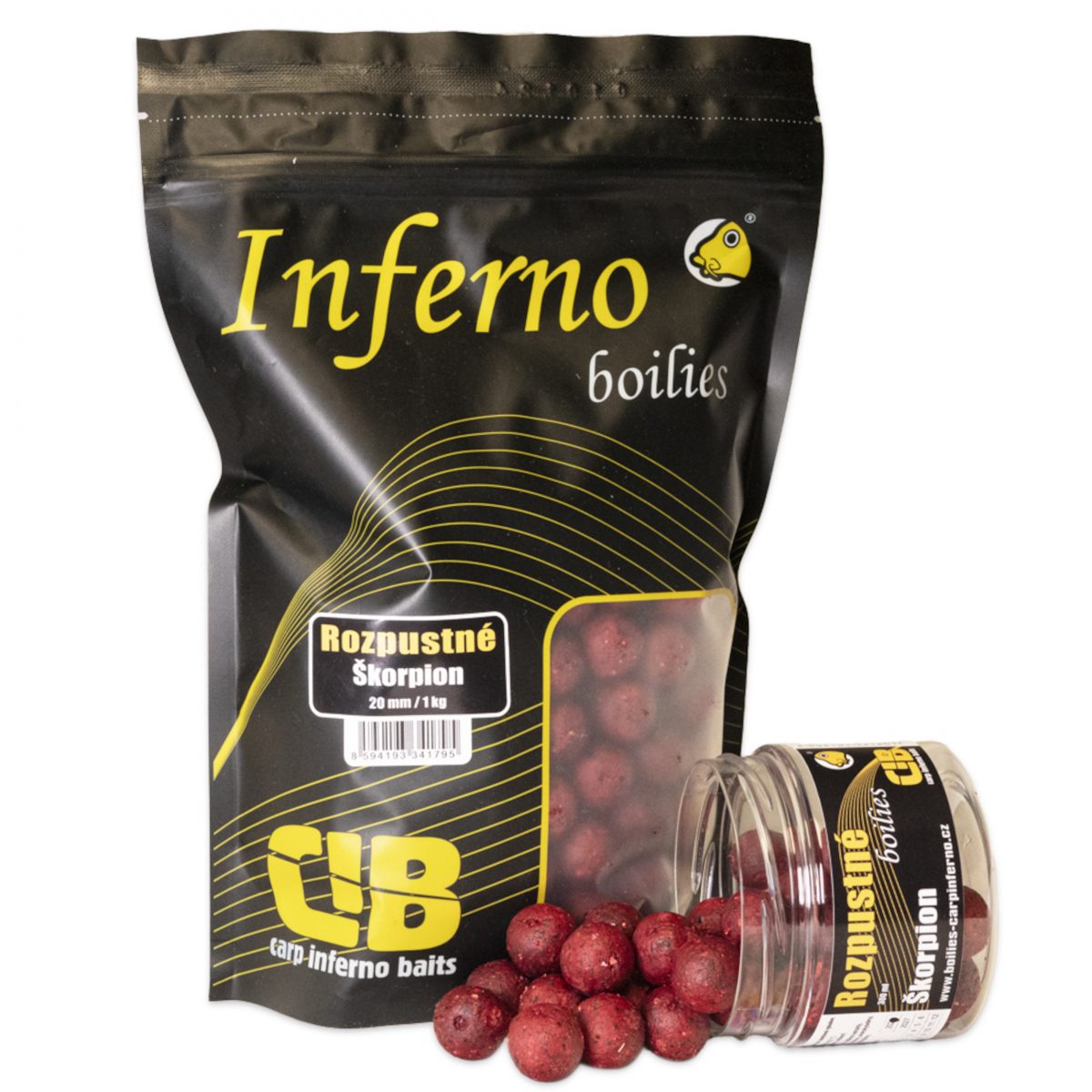 Carp Inferno Rozpustné Boilies Hot Line Škorpion 20 mm 1 kg