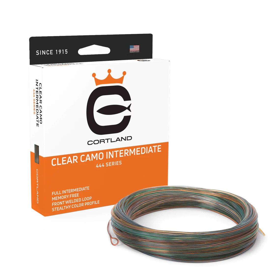Cortland muškařská šnůra 444 Classic Intermediate Clear Camo Fresh/Salt WF9I 90ft