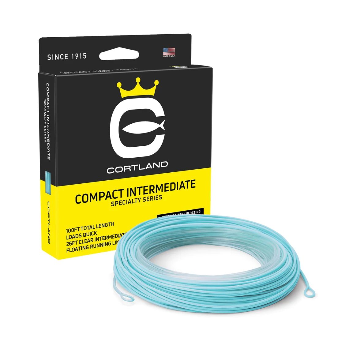 Cortland muškařská šnůra Specialty Compact Intermediate Clear/Light Blue 6/7WT 100ft