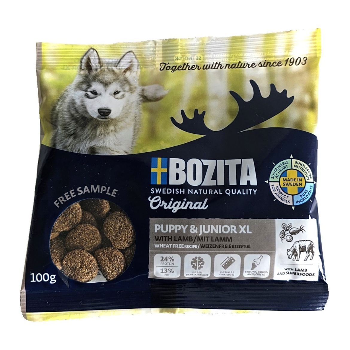 Vzorek Bozita Dog Puppy & Junior XL100 g