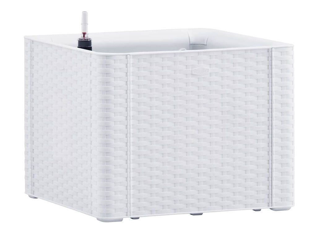 Samozavlažovací truhlík, vyvýšený záhon STEFANPLAST NATURAL DELUXE 43 bílá