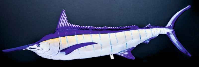 Dekorační polštář - Blue Marlin lit up 118cm