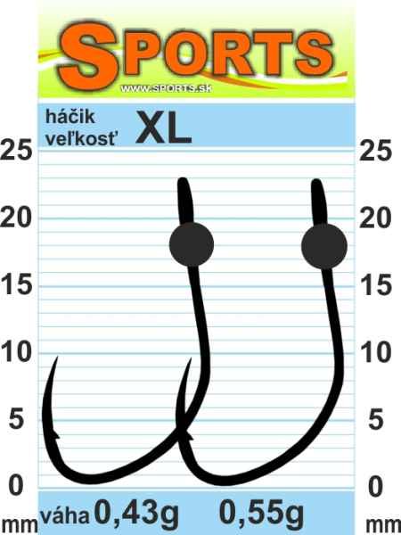 Vanfook Wolfram JIG WG BL bez proti hrotu 5ks XL-0,43g
