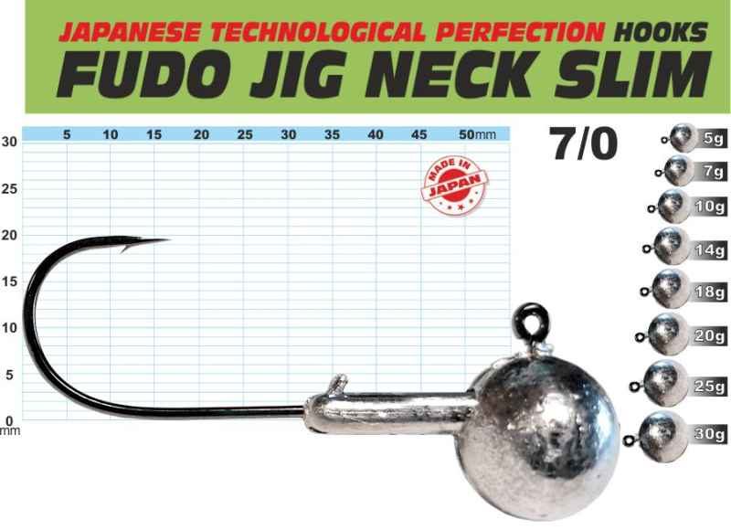 FUDO JIG PROFI Slim s nálitkem 7/0 balení 3ks 18g