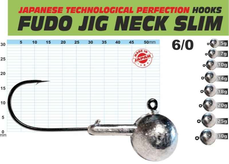 FUDO JIG PROFI Slim s nálitkem 6/0 balení 3ks 14g