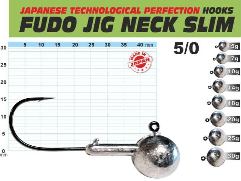 FUDO JIG PROFI Slim s nálitkem 5/0 balení 3ks 7g