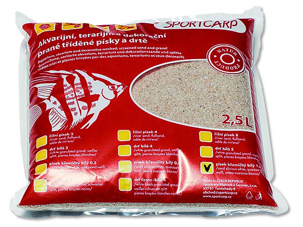 Písek křemičitý bílý 3,3kg