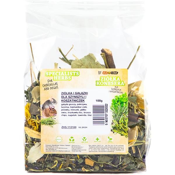 HamStake Speciast Herbs&Branches Chinchilla 100g