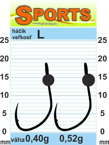 Vanfook Wolfram JIG WG BL bez proti hrotu 5ks L-0,40g