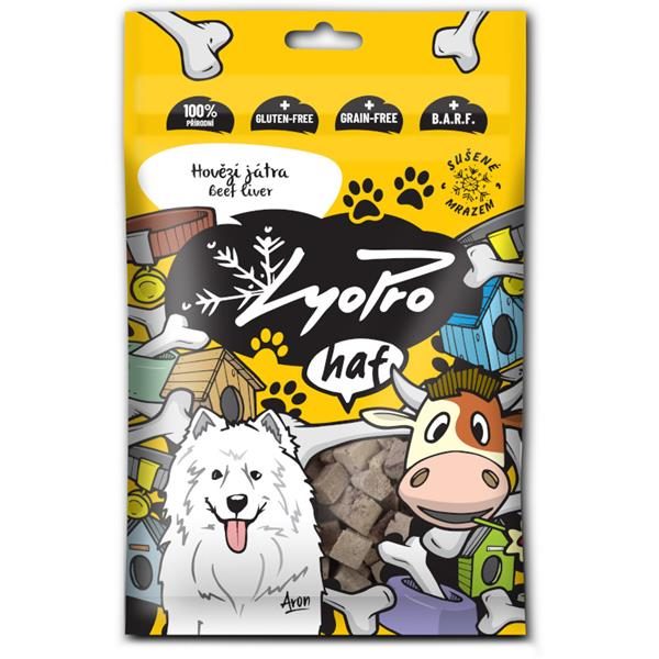 Lyopro DOG poch. mrazem sušené Hovězí játra 50g